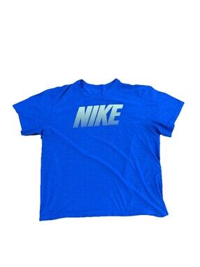 Nike Dri-Fit Men’s Graphic T-Shirt 2XL Blue Short Sleeve Athletic Training Tee